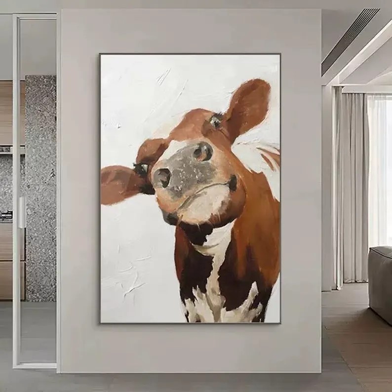 Cow Portrait Painting #ABSY521