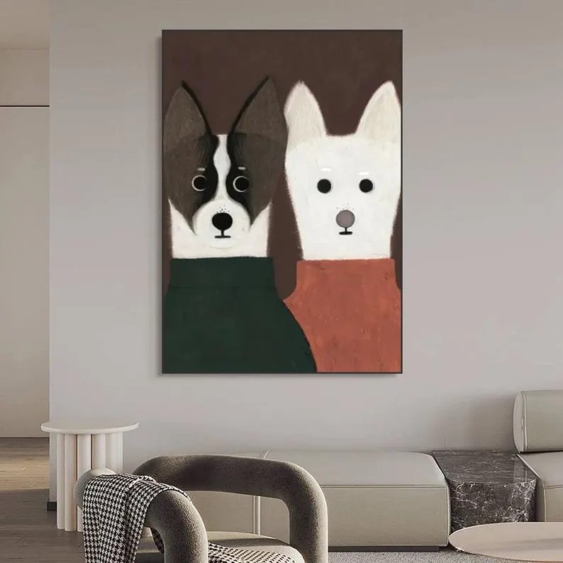Dog Portrait Painting #ABSY522