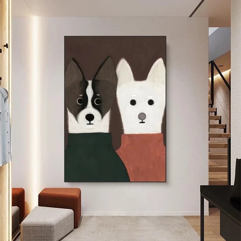Dog Portrait Painting #ABSY522