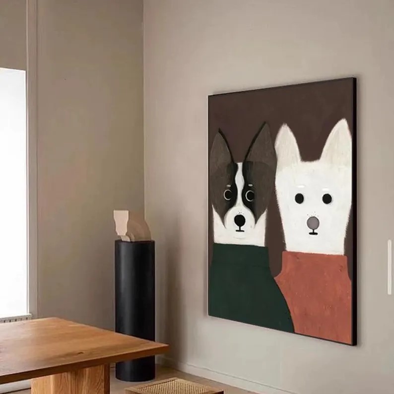 Dog Portrait Painting #ABSY522