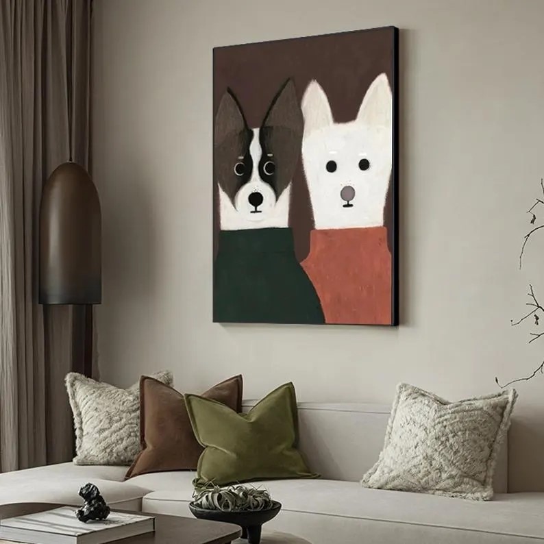 Dog Portrait Painting #ABSY522