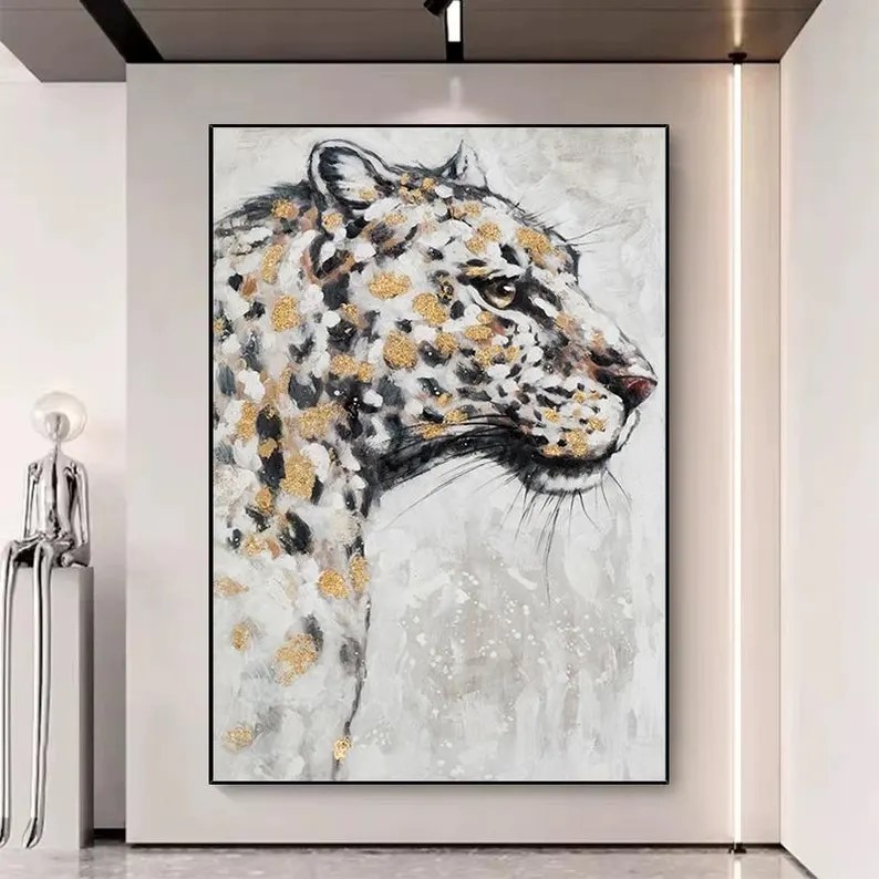Gold Tiger Painting #ABSY524