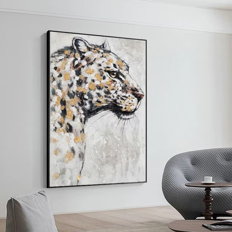Gold Tiger Painting #ABSY524