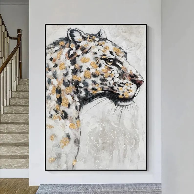 Gold Tiger Painting #ABSY524