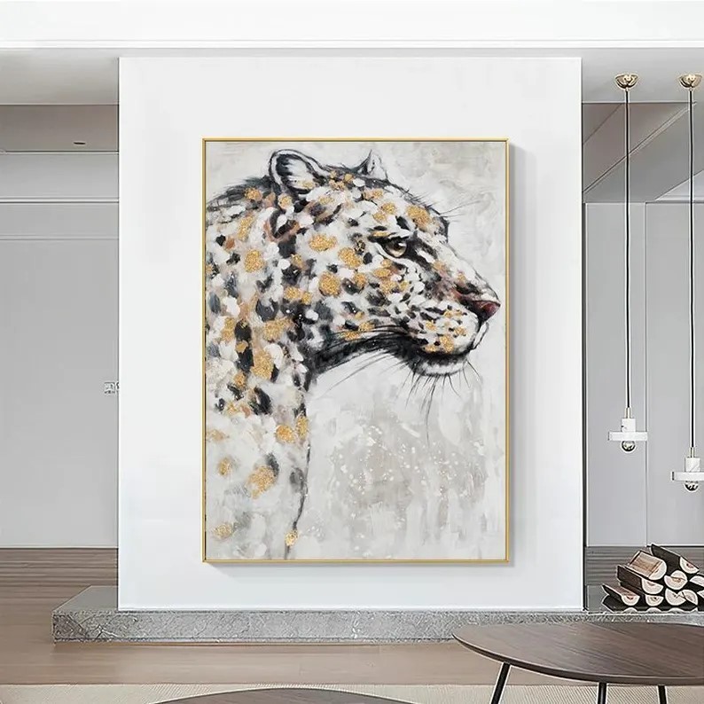 Gold Tiger Painting #ABSY524