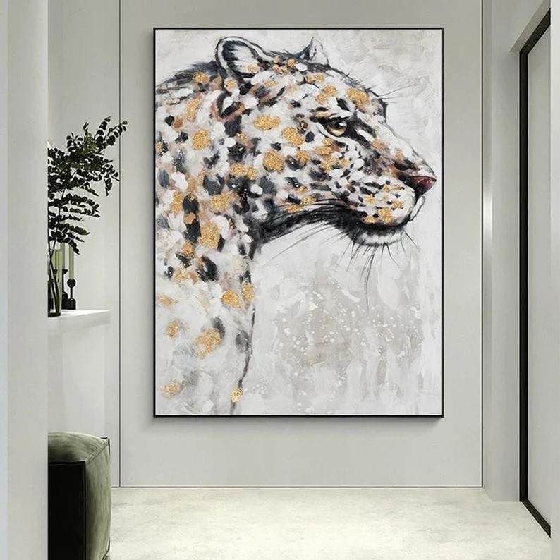 Gold Tiger Painting #ABSY524