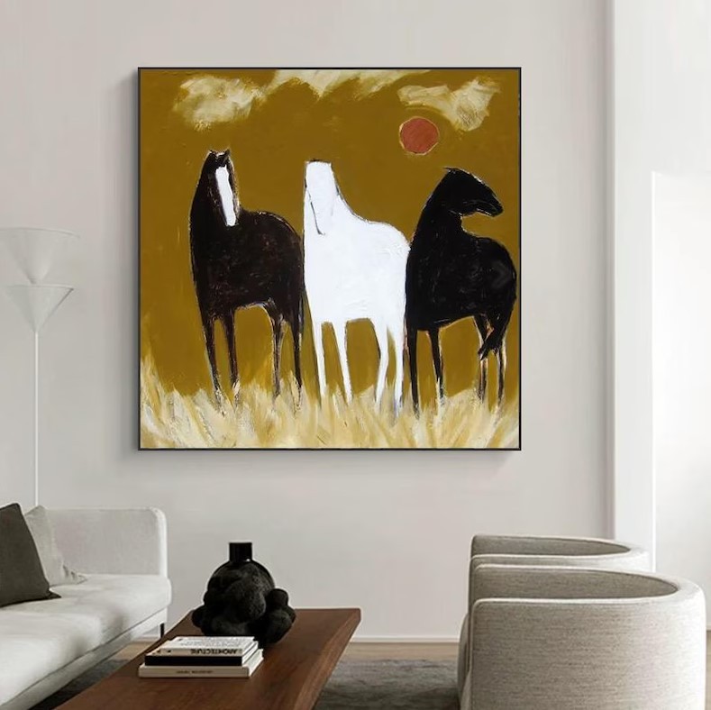 Wild Horses Painting #ABSY536