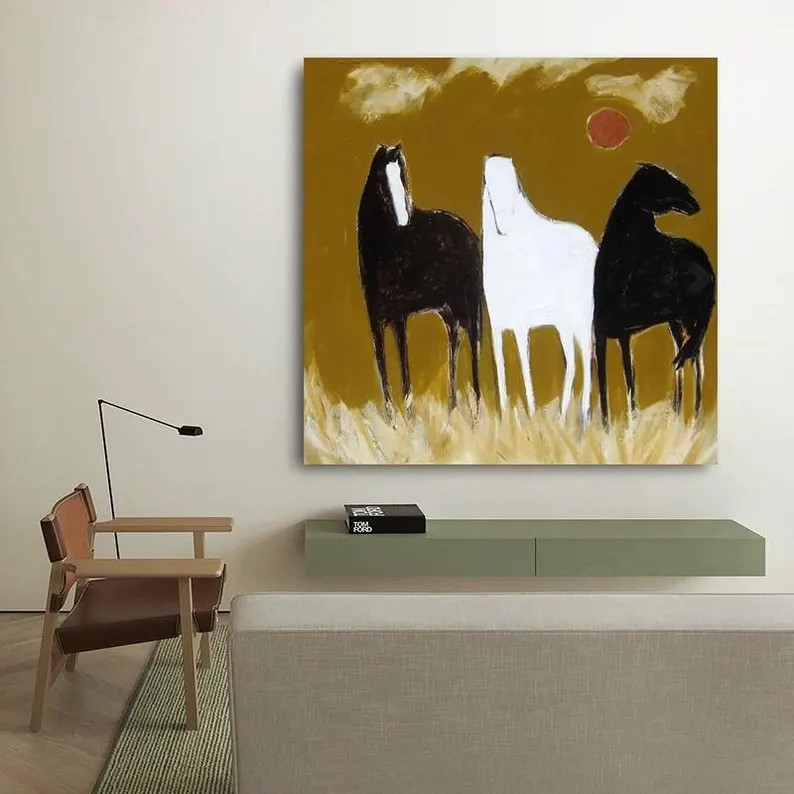 Wild Horses Painting #ABSY536