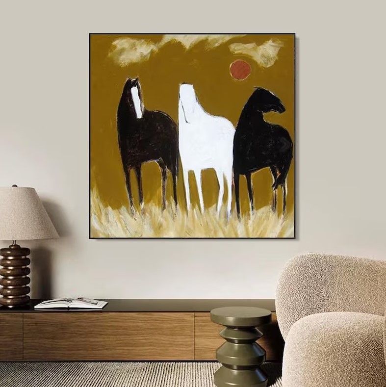 Wild Horses Painting #ABSY536