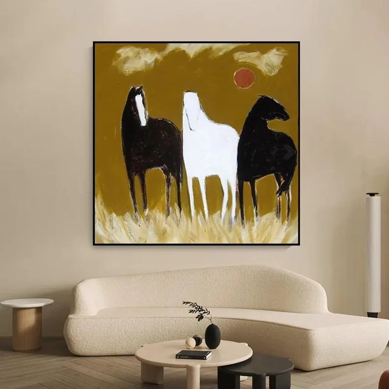 Wild Horses Painting #ABSY536