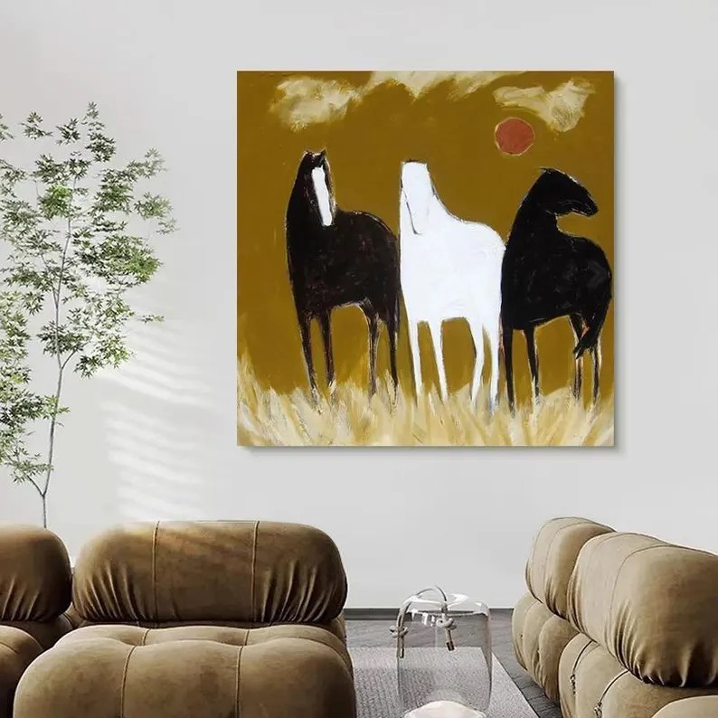 Wild Horses Painting #ABSY536