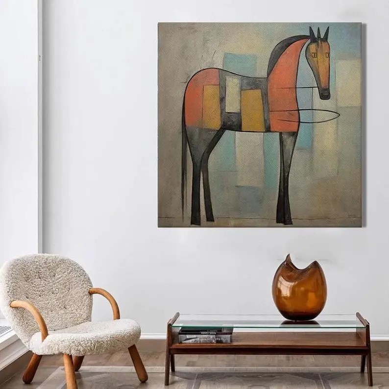 Geometric Horse Painting #ABSY539