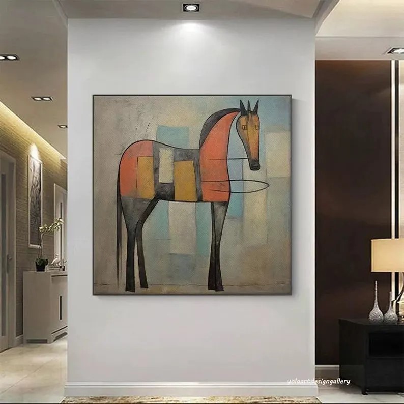 Geometric Horse Painting #ABSY539