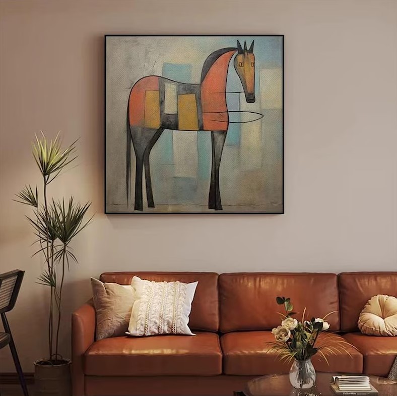 Geometric Horse Painting #ABSY539