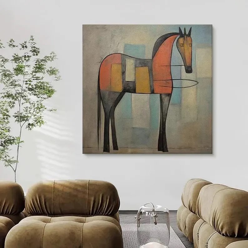 Geometric Horse Painting #ABSY539