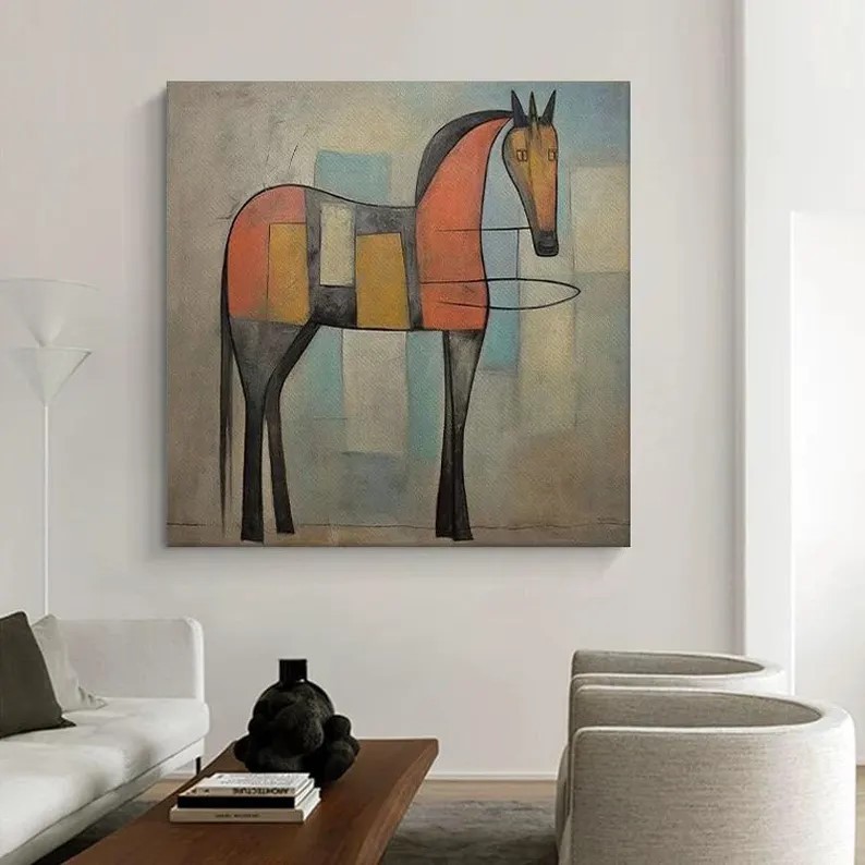 Geometric Horse Painting #ABSY539