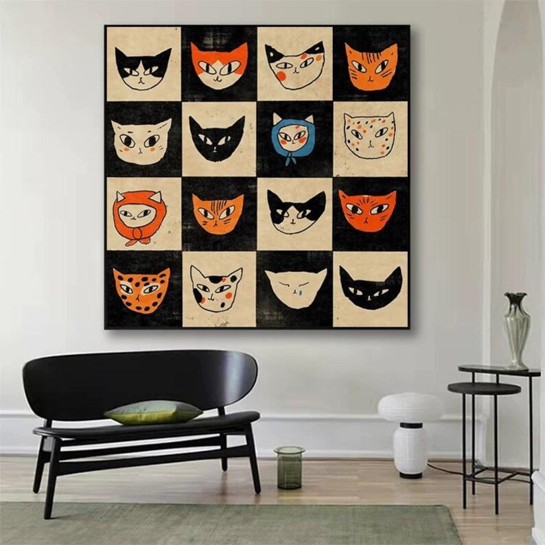 Cat Oil Painting #ABSY540