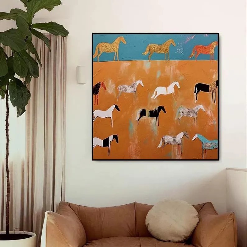Running Horse Painting #ABSY542