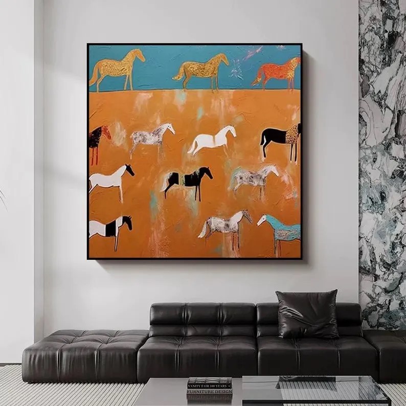Running Horse Painting #ABSY542