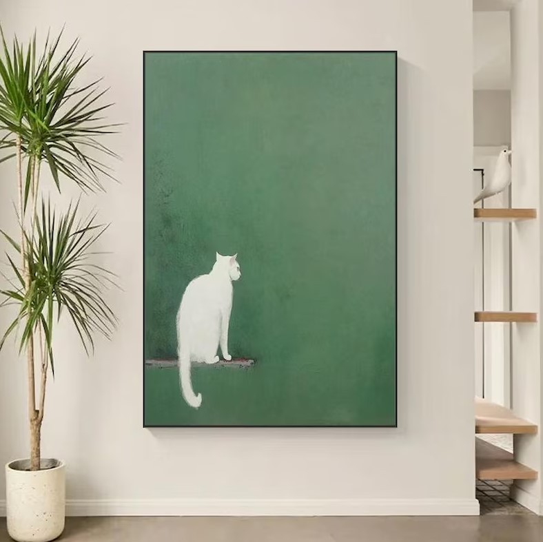 Cat Oil Painting #ABSY528