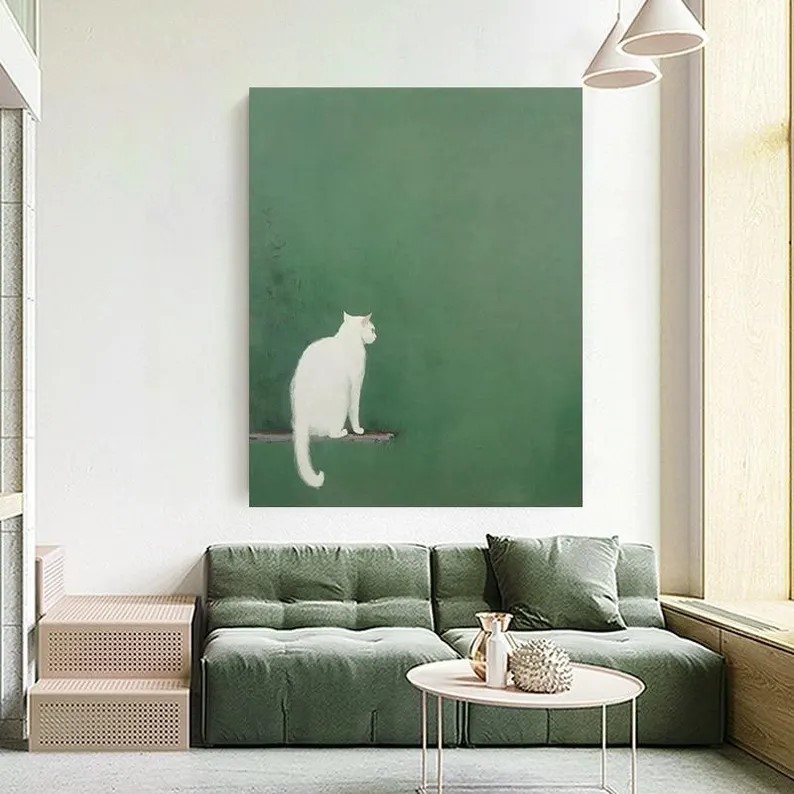 Cat Oil Painting #ABSY528
