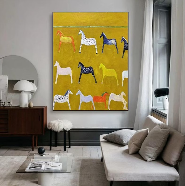 Horse Oil Painting #ABSY537