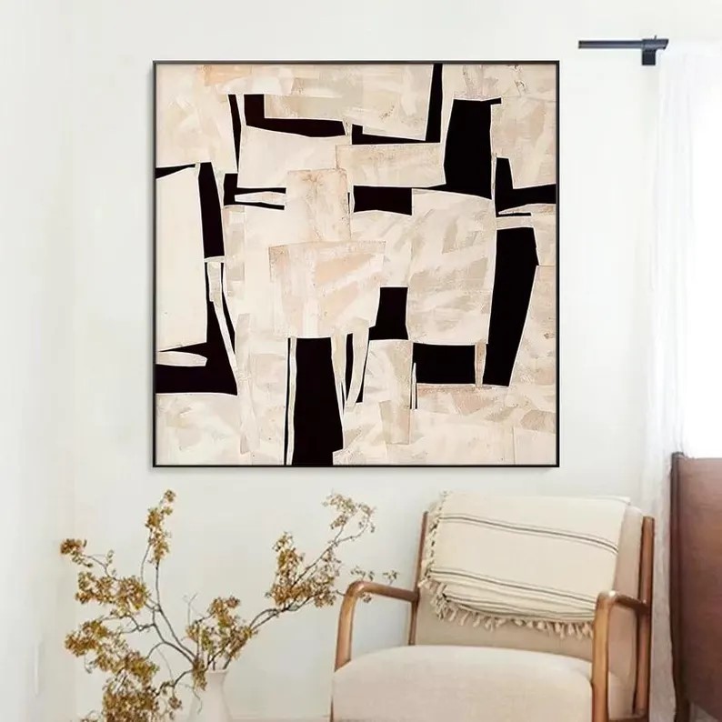 Beige Abstract Painting #ABSY383