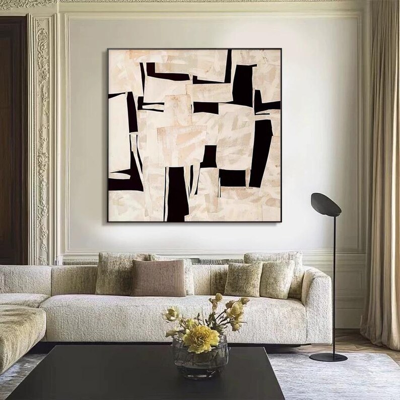 Beige Abstract Painting #ABSY383