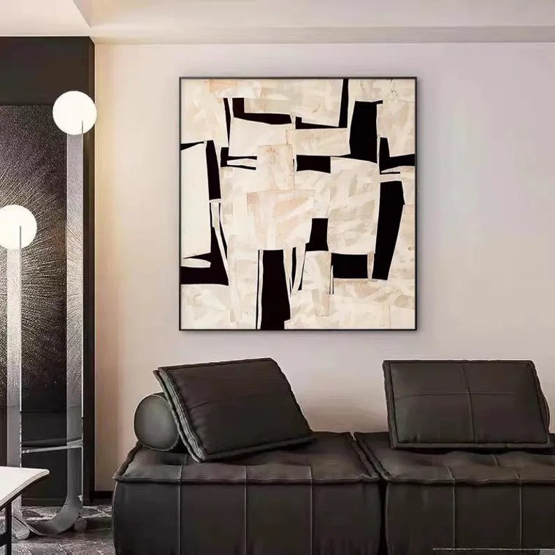 Beige Abstract Painting #ABSY383