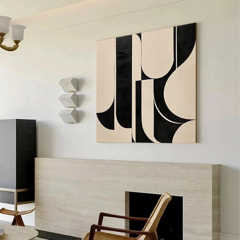 Beige Abstract Painting #ABSY386
