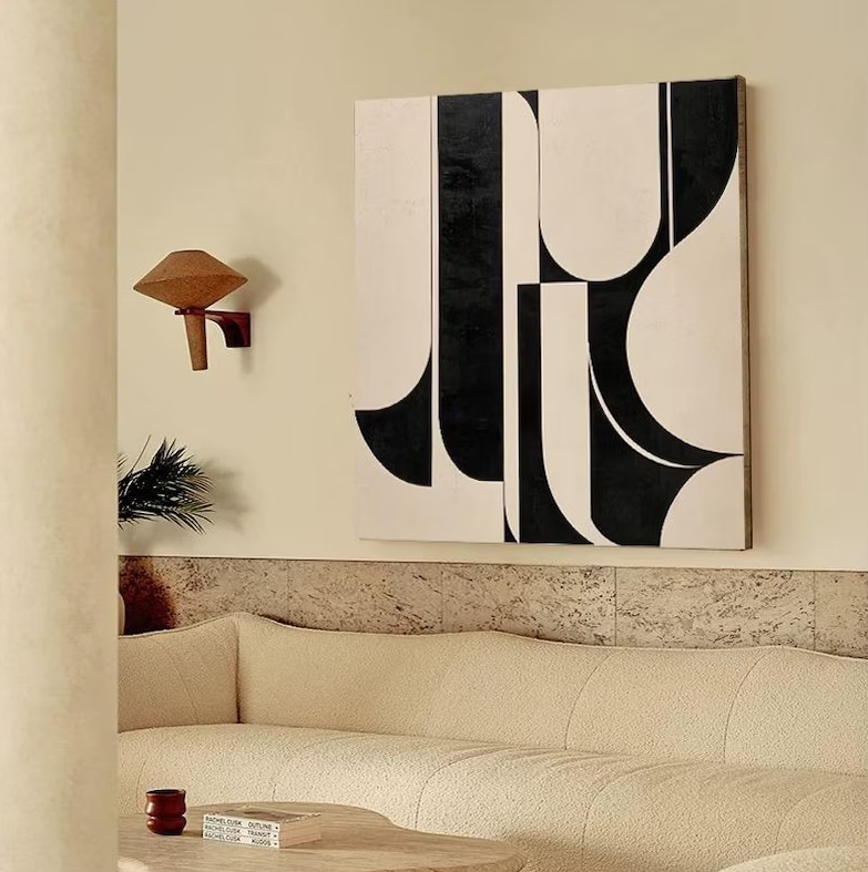 Beige Abstract Painting #ABSY386