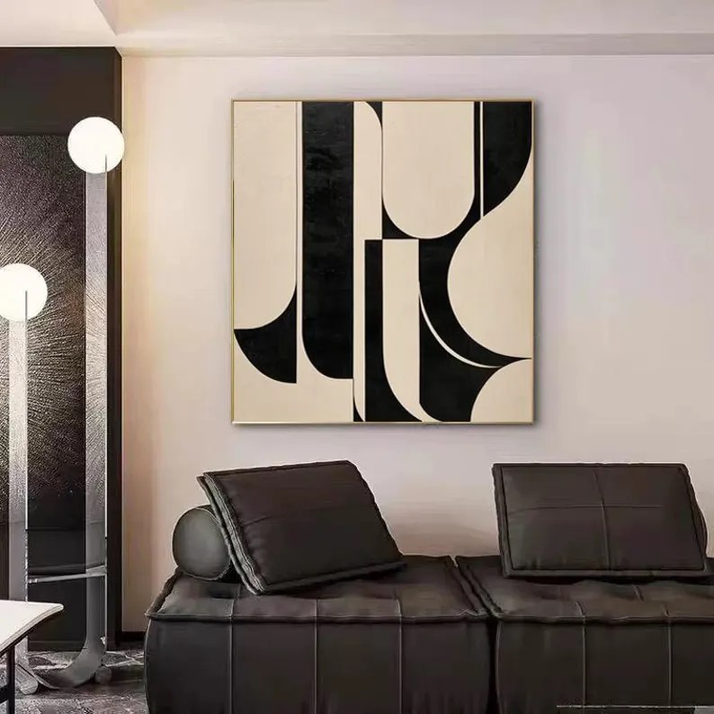 Beige Abstract Painting #ABSY386