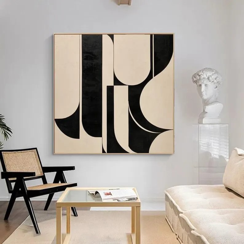 Beige Abstract Painting #ABSY386