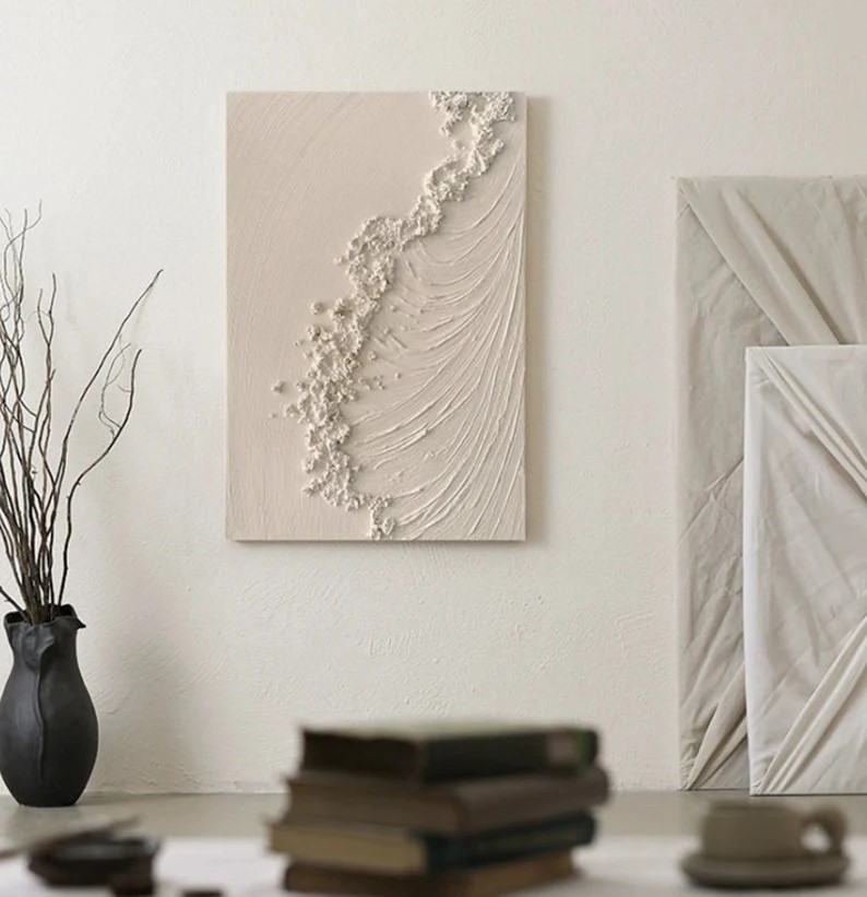 Beige Textured Painting #ABSY392
