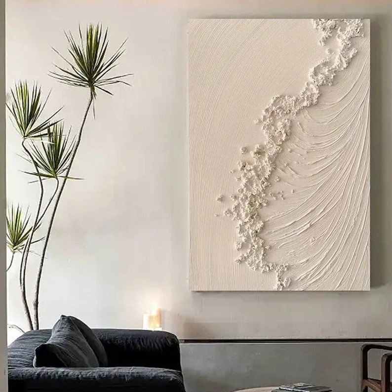 Beige Textured Painting #ABSY392