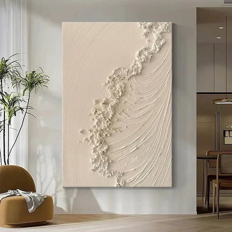Beige Textured Painting #ABSY392