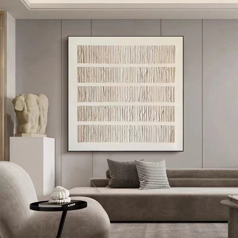 Beige Textured Painting #ABSY393
