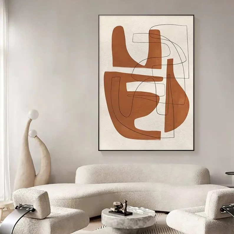 Brown Abstract Painting #ABSY400