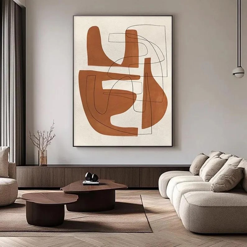 Brown Abstract Painting #ABSY400