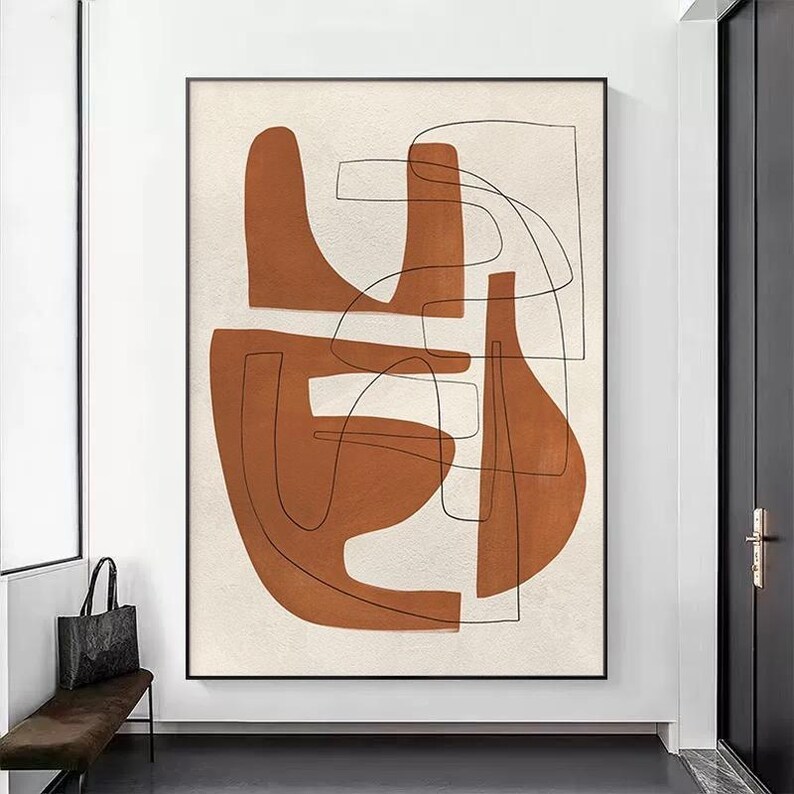 Brown Abstract Painting #ABSY400