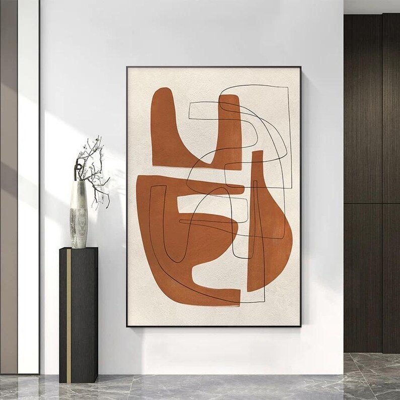 Brown Abstract Painting #ABSY400