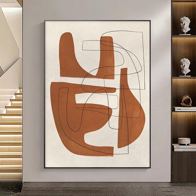 Brown Abstract Painting #ABSY400