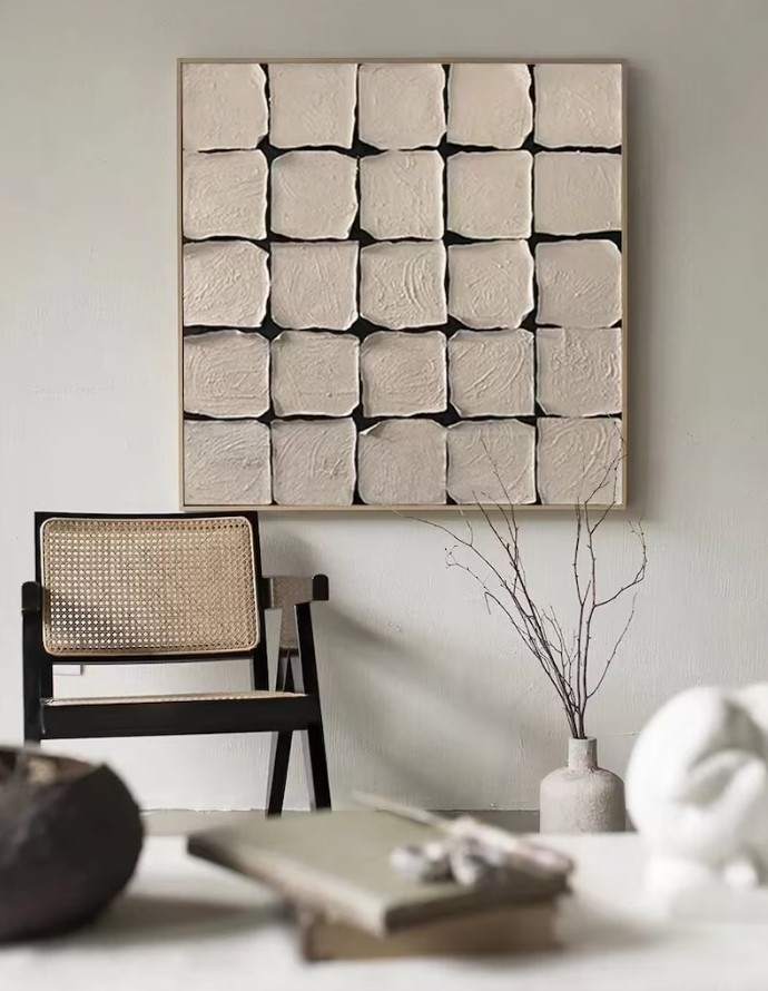 Beige Cube Painting #ABSY401