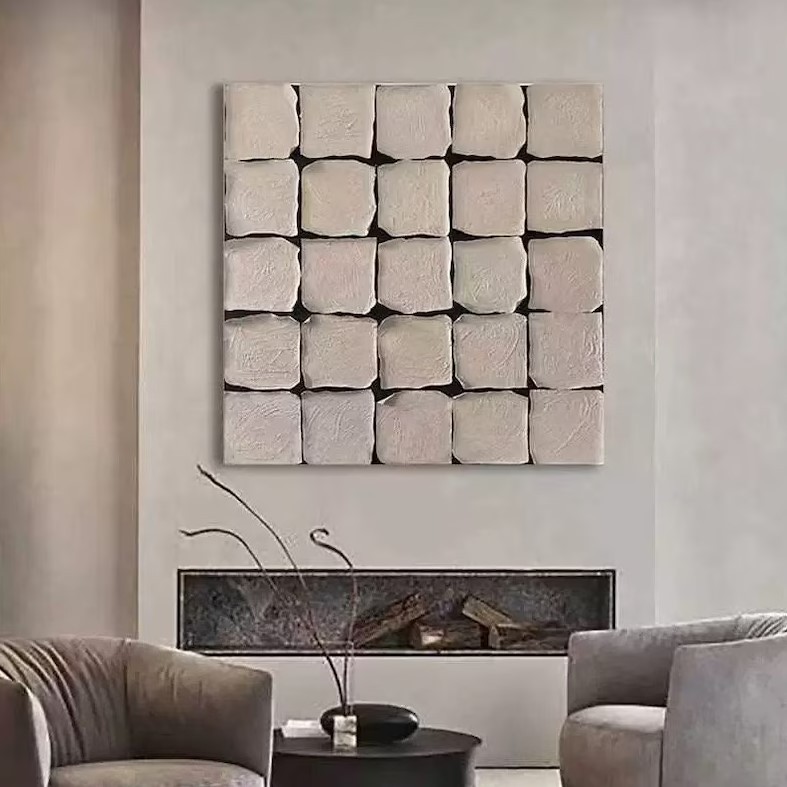 Beige Cube Painting #ABSY401