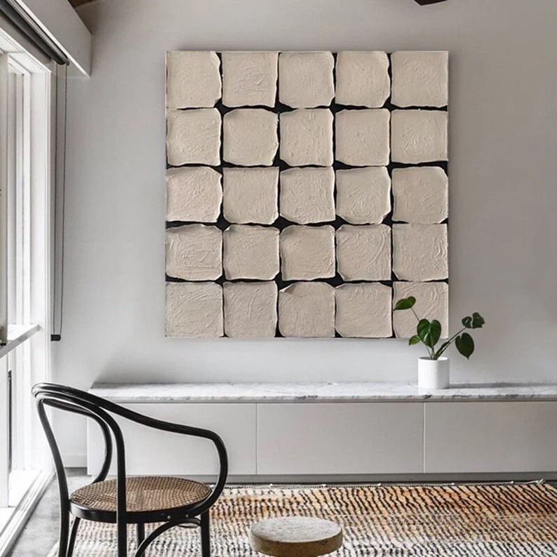 Beige Cube Painting #ABSY401