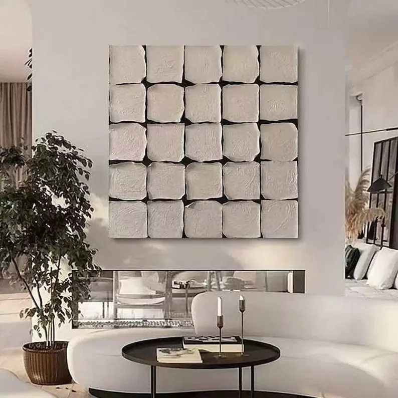 Beige Cube Painting #ABSY401