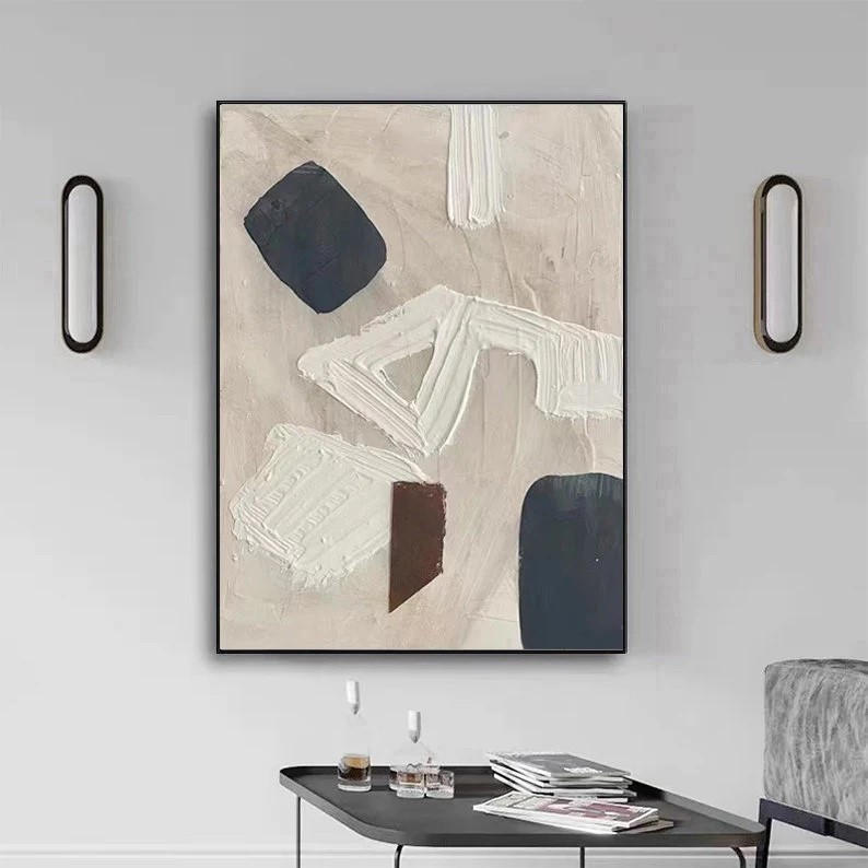 Beige Abstract Painting #ABSY404