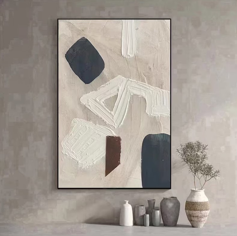 Beige Abstract Painting #ABSY404