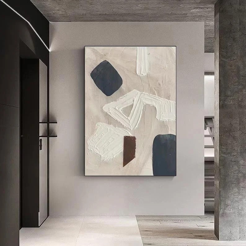 Beige Abstract Painting #ABSY404