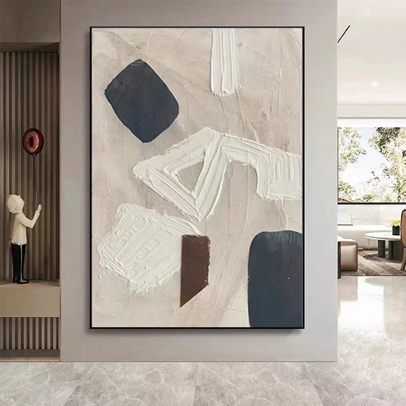 Beige Abstract Painting #ABSY404